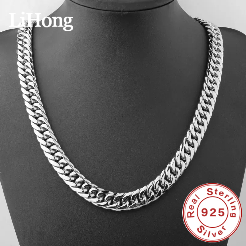 Cuban Link Chain 12Mm - Серебряная цепочка 925 пробы, 45-60 см,