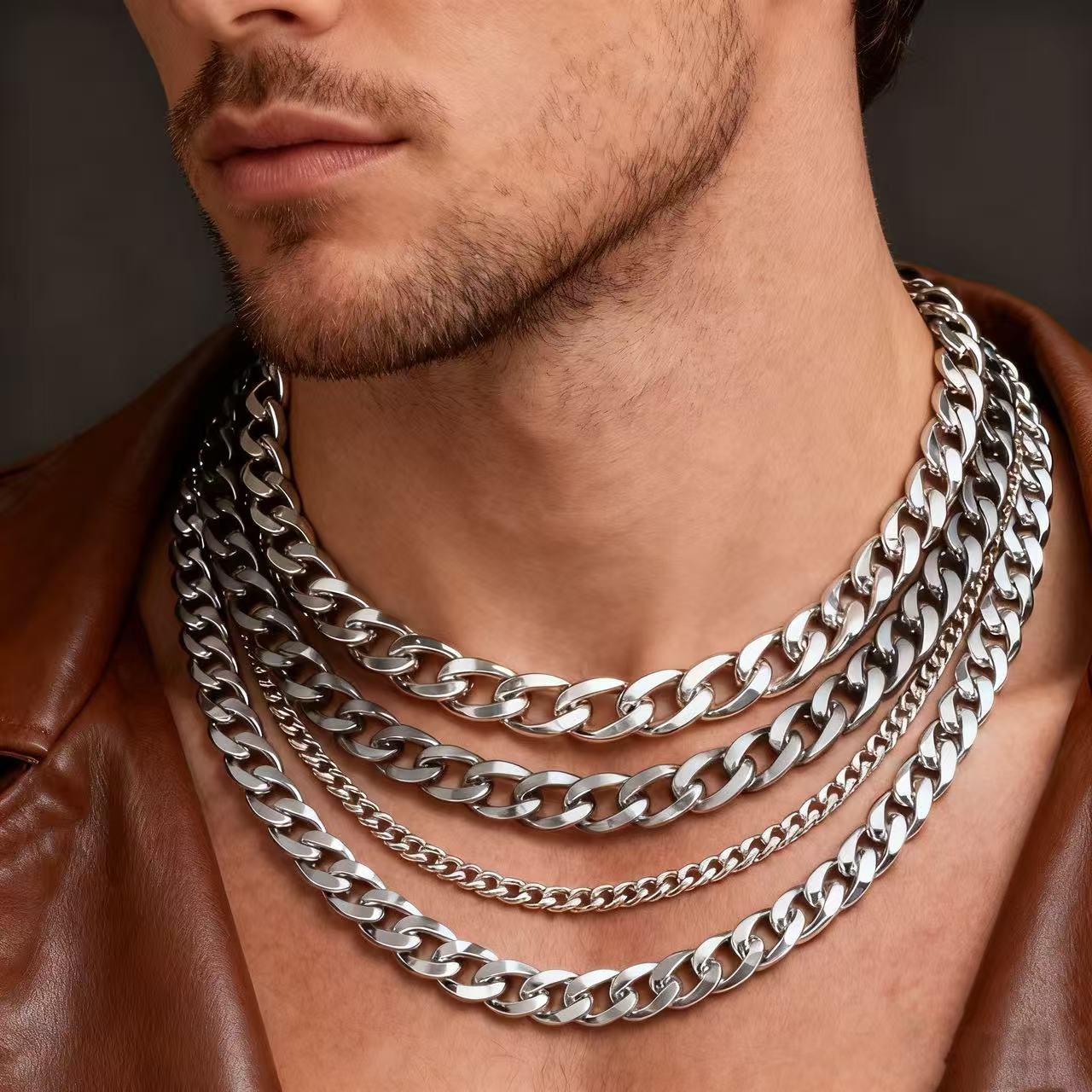 Мужское ожерелье-цепочка в куб – обзор и цена Cuban Link Chain 12Mm