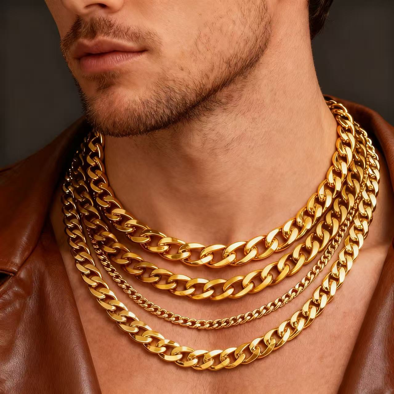 Мужское ожерелье-цепочка в куб – обзор и цена Cuban Link Chain 12Mm