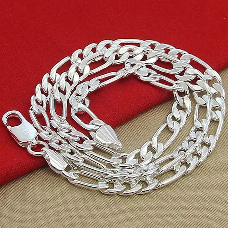 Мужское ожерелье из серебра 92 – обзор и цена Cuban Link Chain 12Mm
