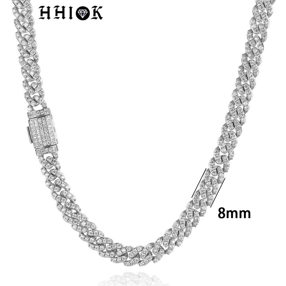 Женское ожерелье с цирконом 8  – обзор и цена Cuban Link Chain 12Mm