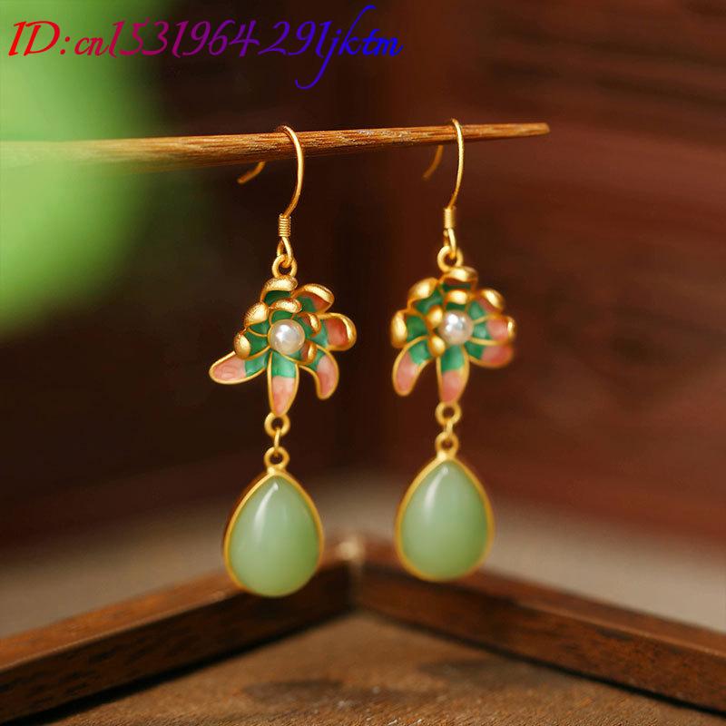 Зеленые серьги в форме капли в – обзор и цена Earrings