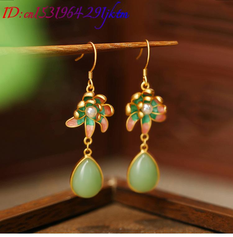 Зеленые серьги в форме капли в – обзор и цена Earrings