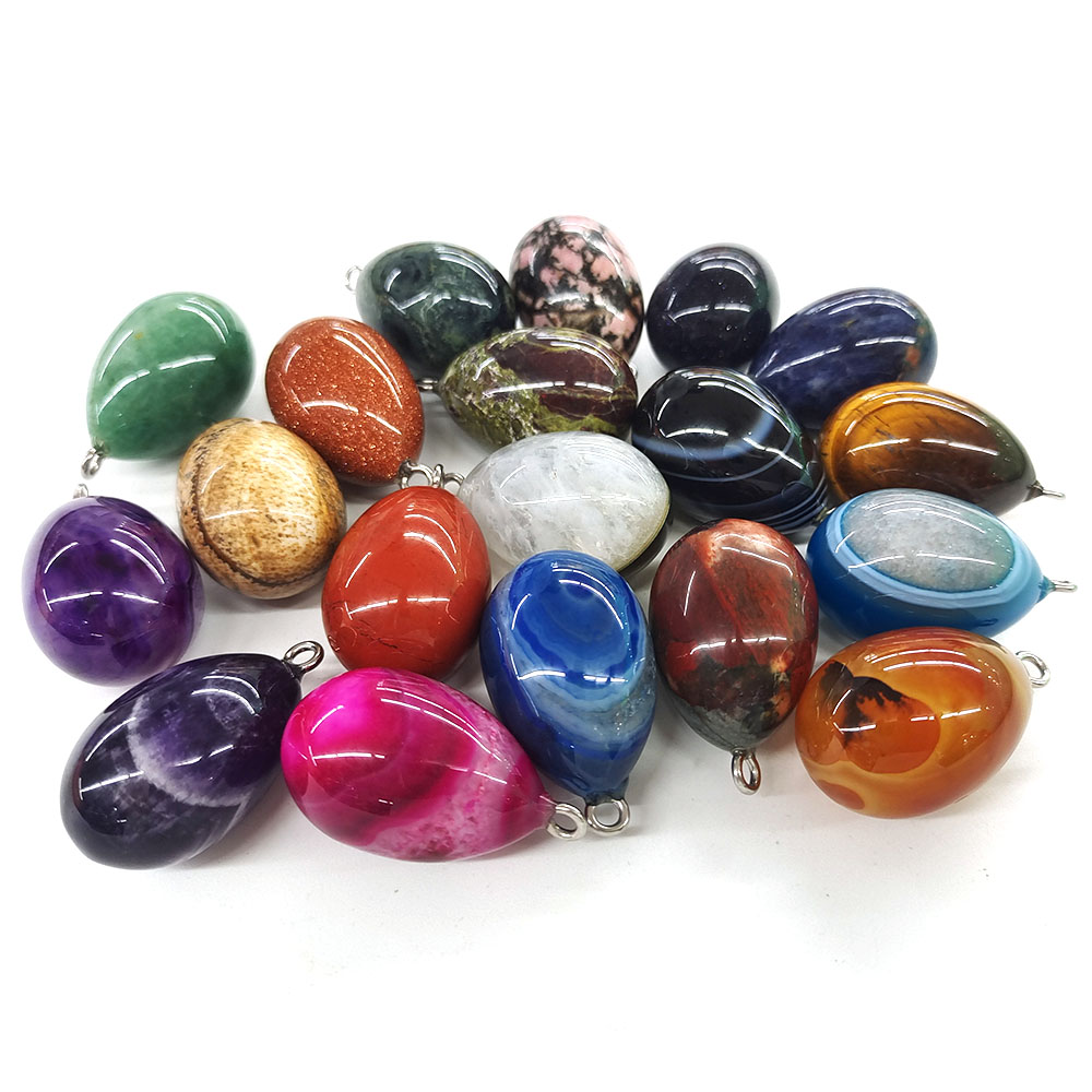 Миниатюрный кулон в форме яйца – обзор и цена Crystal Pendant Necklace Natural Stone