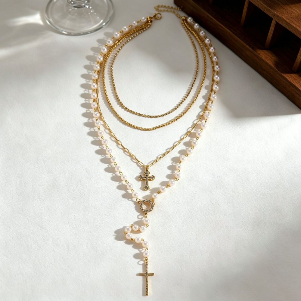 Изящное многослойное ожерелье  – обзор и цена Layered Pendant Necklace Aesthetic
