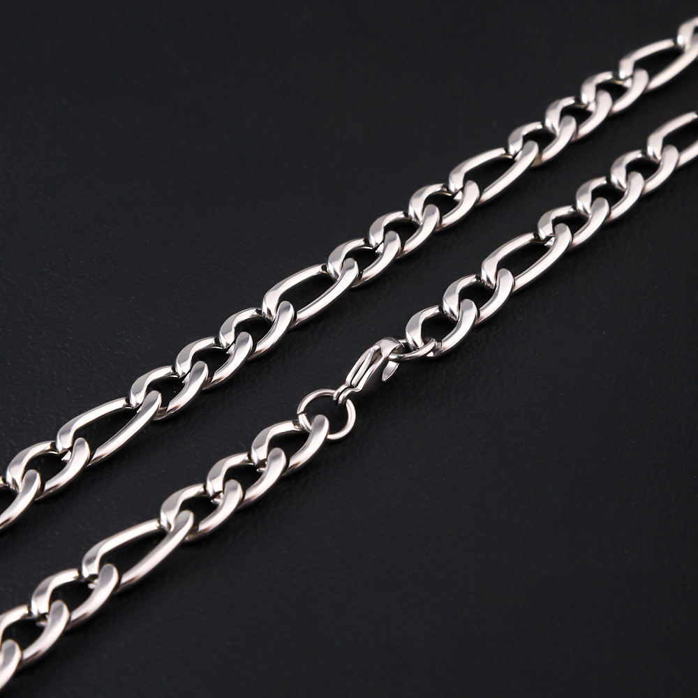 HNSP Цепь Фигаро из нержавеюще – обзор и цена Cuban Link Chain 12Mm