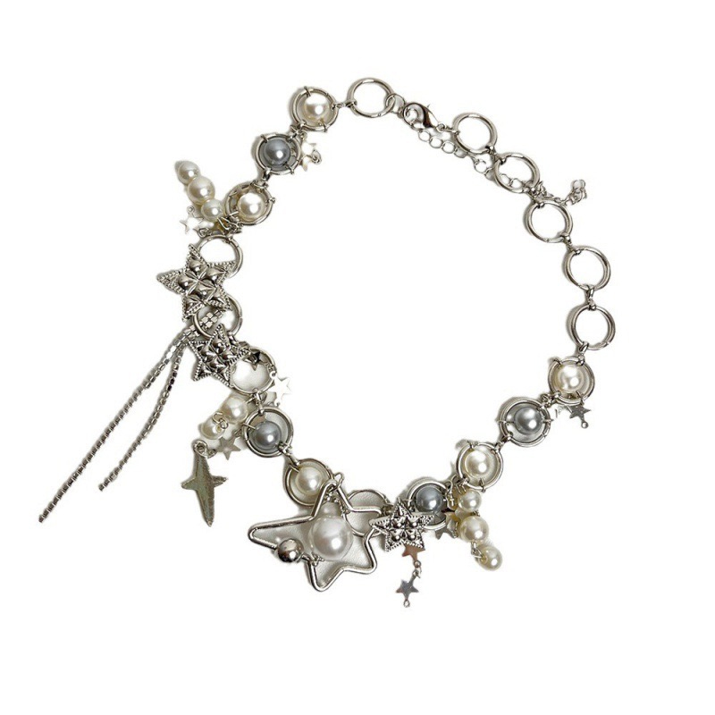 Ювелирные изделия Y2K, цепочки – обзор и цена Pearl Choker Necklace Vintage