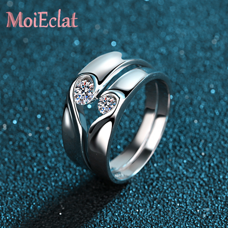 Сверкающий платиновый комплект – обзор и цена Moissanite Engagement Ring 1 Carat