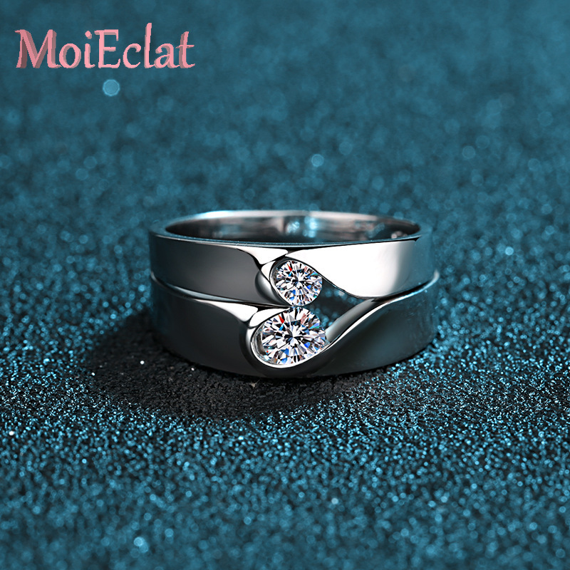 Сверкающий платиновый комплект – обзор и цена Moissanite Engagement Ring 1 Carat