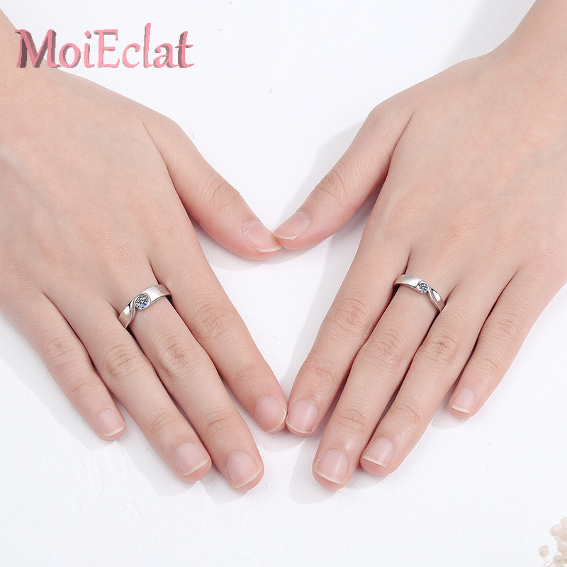 Сверкающий платиновый комплект – обзор и цена Moissanite Engagement Ring 1 Carat