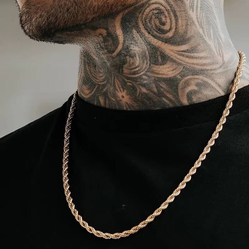 Мужское длинное ожерелье из не – обзор и цена Cuban Link Chain 12Mm