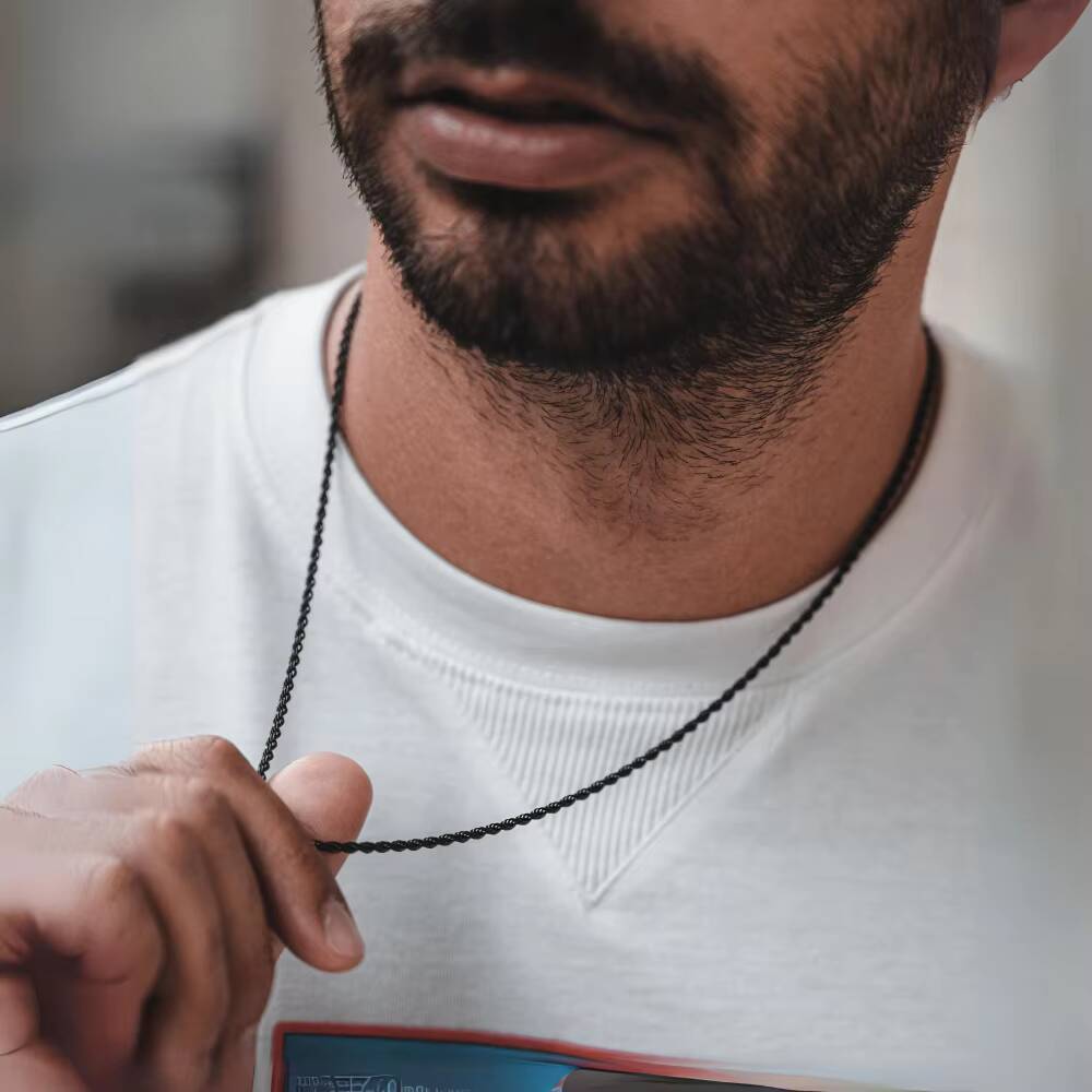 Мужское длинное ожерелье из не – обзор и цена Cuban Link Chain 12Mm